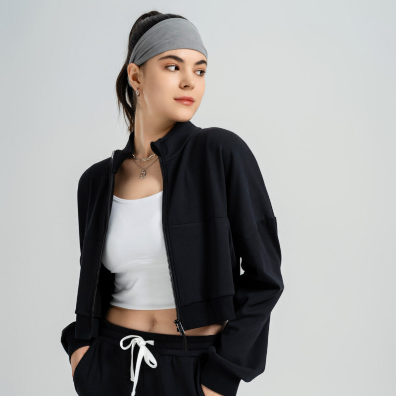 FlexFit Cropped Training Jacket